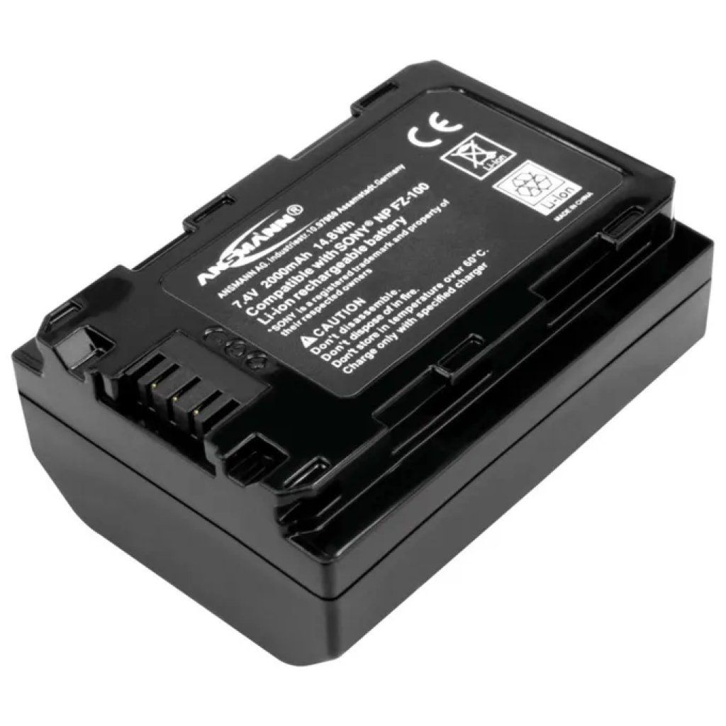 Ansmann A-Son NP-FZ100 Batteria Li-Po 7,4 V 2000 mAh per Sony