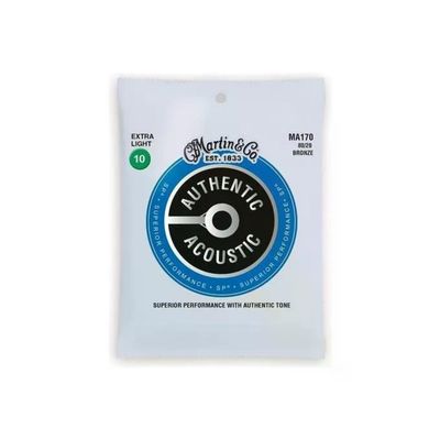 Martin & Co. MA170 – Corde Extra Light per Chitarra Acustica, Set da 6