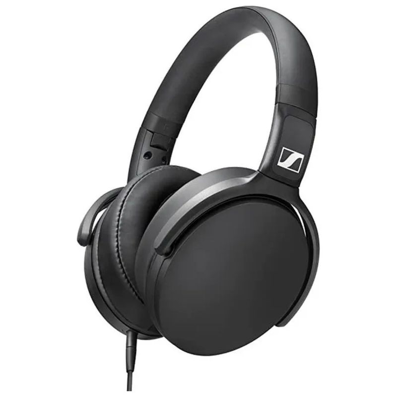 Sennheiser HD 400S – Cuffie circumaurali chiuse con microfono, nere