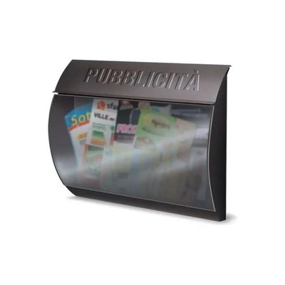 Alubox Busta – Cassetta Raccoglipubblicità in Acciaio Grigio Ghisa