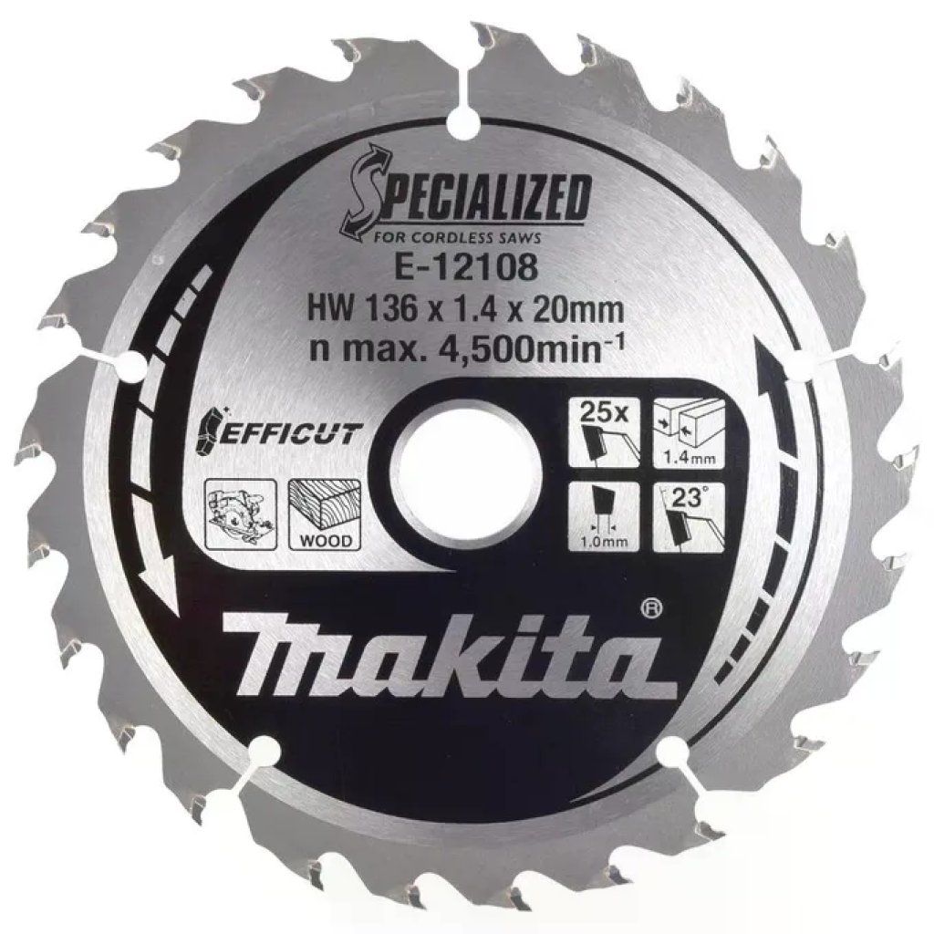 Makita E-12108 Lama circolare 136 mm per legno