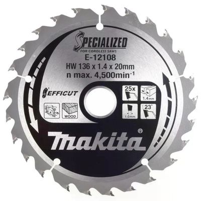 Makita E-12108 Lama circolare 136 mm per legno