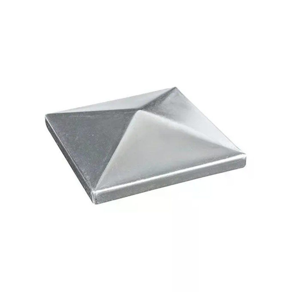 Vigor-Blinky Copripilastro Quadrato in Acciaio Zincato 80 × 80 mm