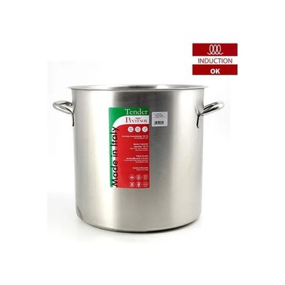PINTI Tender Pentola in Acciaio Inox 40 cm, 50,25 L