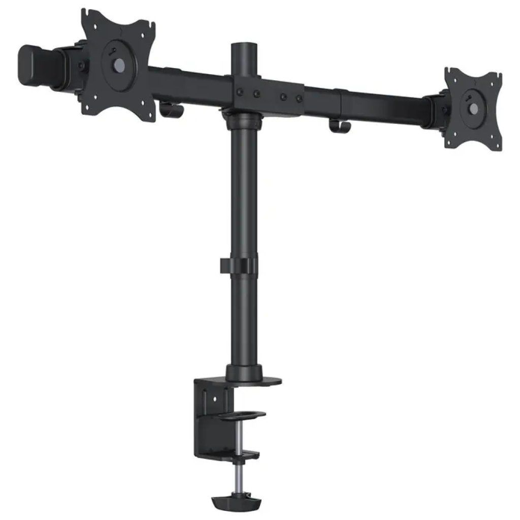 Nilox MB3309 Supporto da Tavolo per 2 Monitor 15–27″, VESA 75×75/100×100 mm, Nero Nilox MB3309 Supporto da Tavolo per 2 Monitor 15–27″, VESA 75×75/100×100 mm, Nero