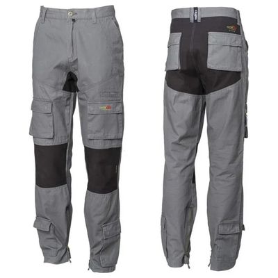 Issaline 8738 Stretch On Pantalone da Lavoro Multitasca, Cotone Canvas, Grigio Antracite, Taglia L Issaline 8738 Stretch On Pantalone da Lavoro Multitasca, Cotone Canvas, Grigio Antracite, Taglia L
