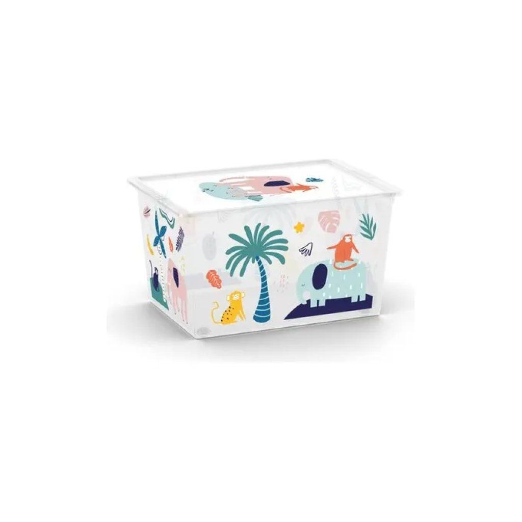 Keter Box Style Contenitore Salvaspazio con Ruote – Wild Animals Keter Box Style Contenitore Salvaspazio con Ruote – Wild Animals