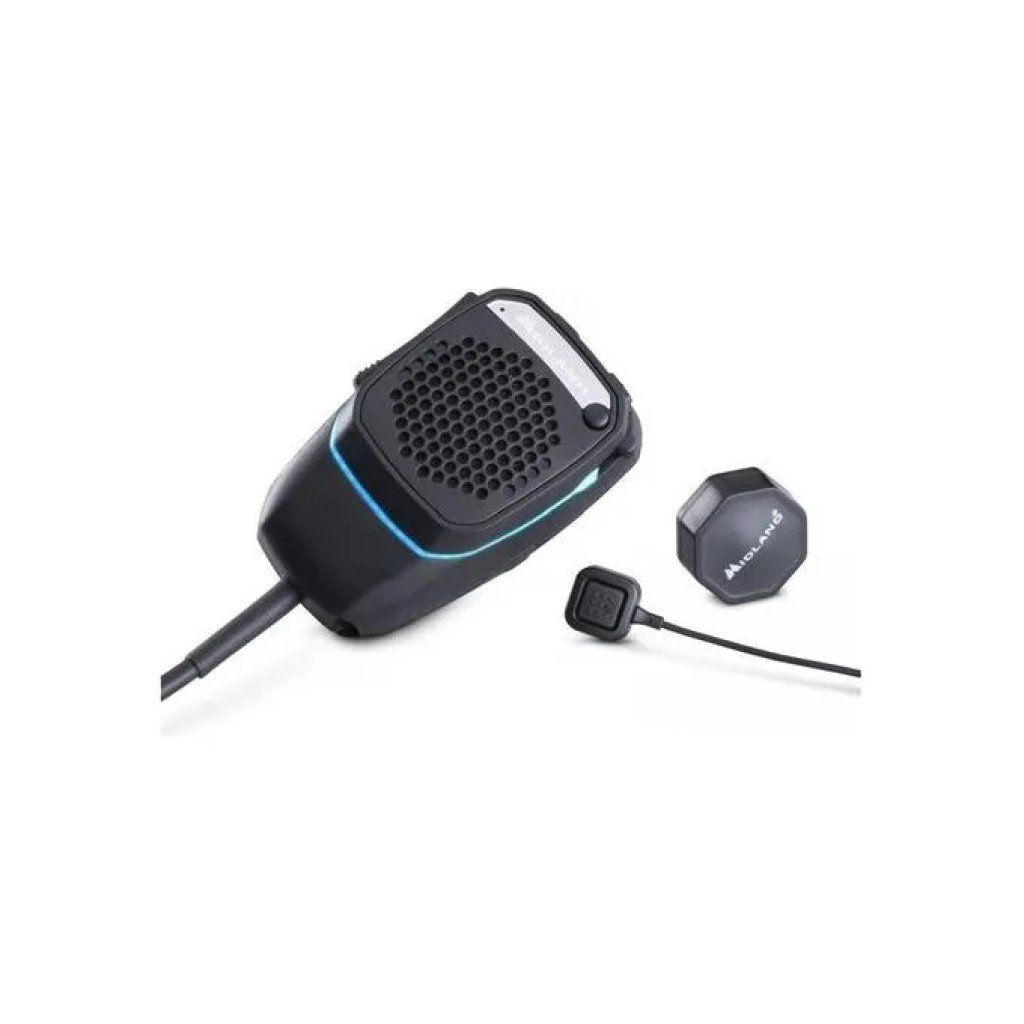 Midland Dual Mike C1283.03 – Microfono vivavoce Bluetooth per CB, 4 pin