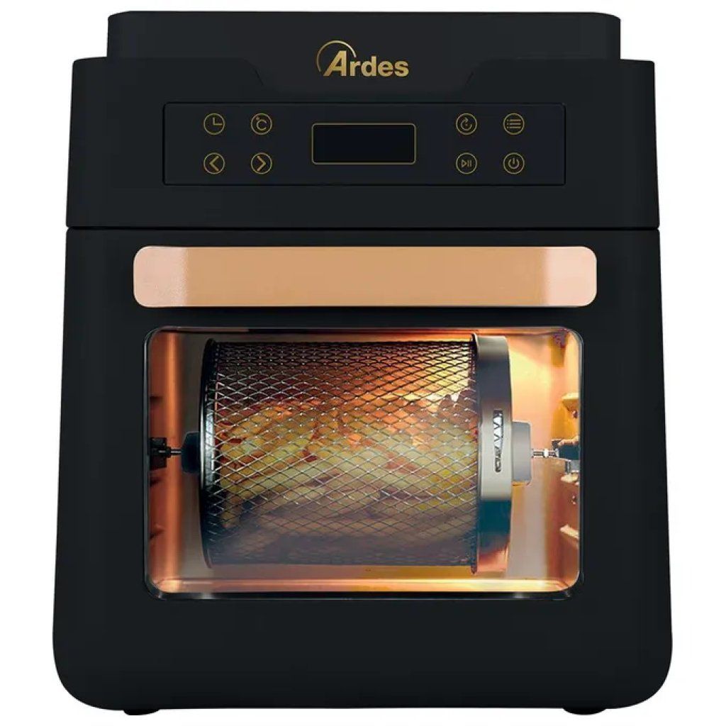 Ardes Eldorada XXL AR1K3000 Friggitrice ad Aria e Forno 12 L, 1700 W, 7 Programmi, Touch, Nera