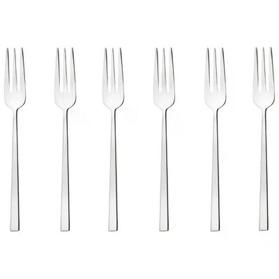 Sambonet Rock – Set di 6 forchette da torta in acciaio inox