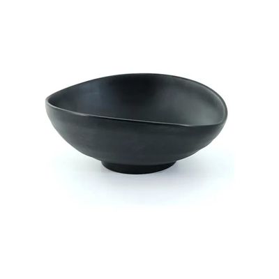Tognana Show Bowl Ovale con Piede Nero 24 x 20 cm