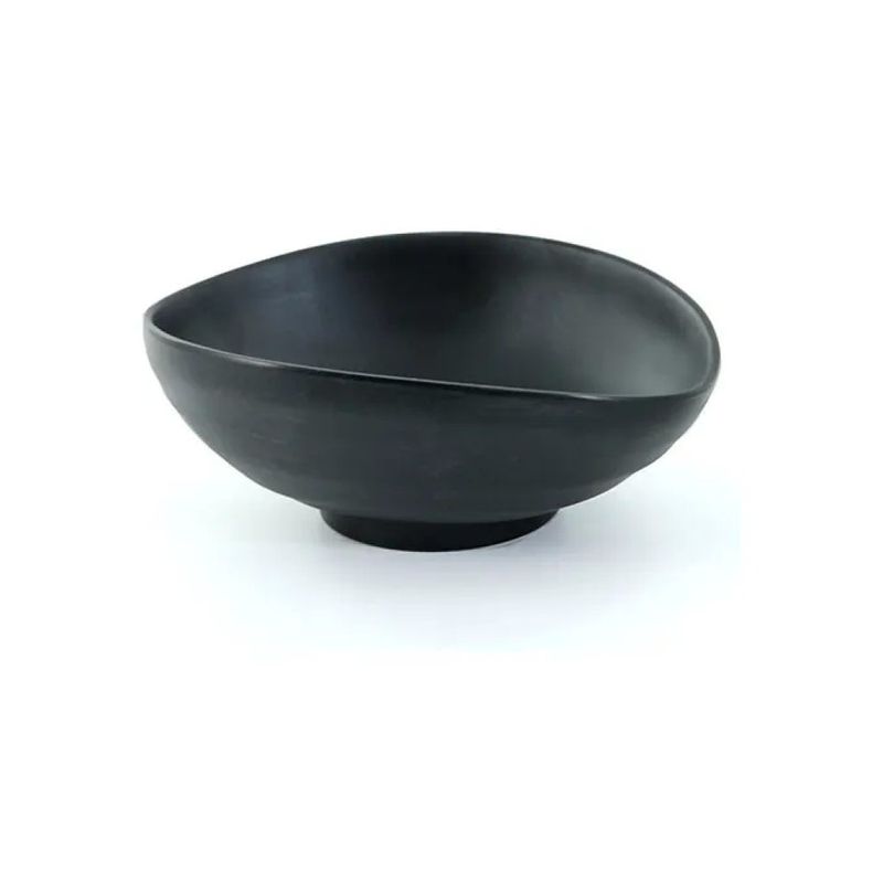 Tognana Show Bowl Ovale con Piede Nero 24 x 20 cm
