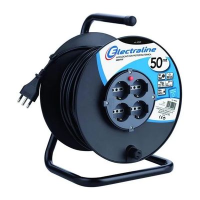 VIGOR-BLINKY Electraline 49028 Avvolgicavo Elettrico 50 m con 4 Prese VIGOR-BLINKY Electraline 49028 Avvolgicavo Elettrico 50 m con 4 Prese