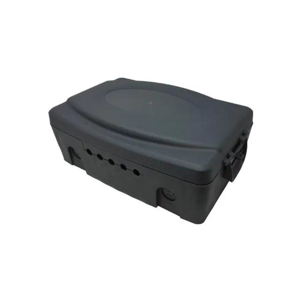 Poly Pool PP2605 – Scatola di protezione elettrica da esterno IP54, 5 uscite, grigio scuro