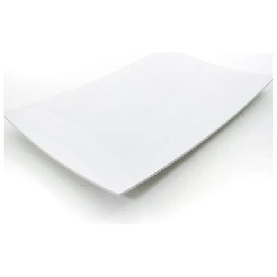 ILSA Luna 971 – Piatto da portata GN 1/1 curvo in melamina avorio, 53 × 32,5 cm