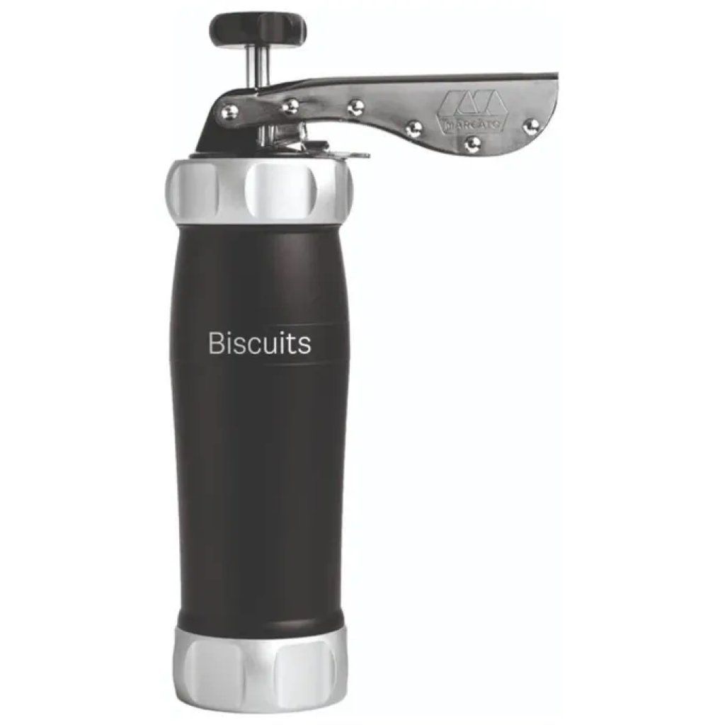 Marcato Biscuits Design – Pressa per biscotti nera con 20 trafile Marcato Biscuits Design – Pressa per biscotti nera con 20 trafile