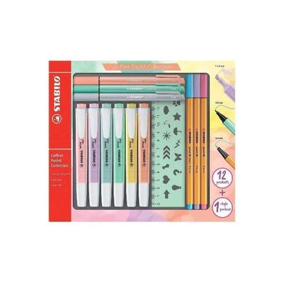STABILO Pastel Collection Set, set creativo da 13 pezzi