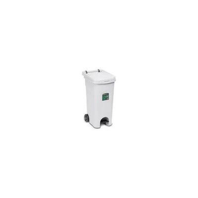Stefanplast Urban Eco System Pattumiera con Pedale e Ruote, 80 L, Bianca Stefanplast Urban Eco System Pattumiera con Pedale e Ruote, 80 L, Bianca