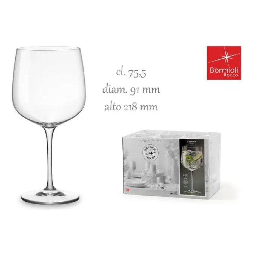 Bormioli Rocco Premium XL – Set 6 calici da cocktail 75,5 cl