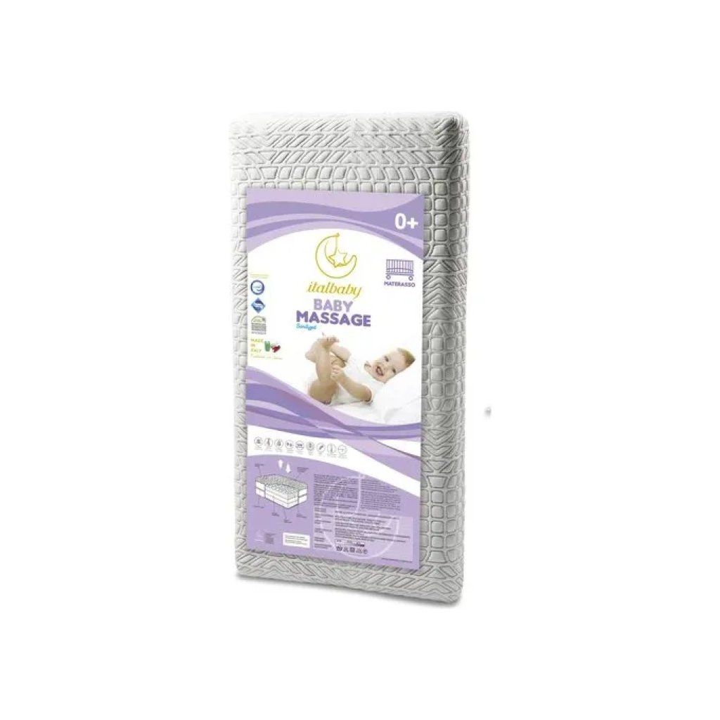 Italbaby Massage Materasso Antiacaro per Lettino 125x62x11 cm