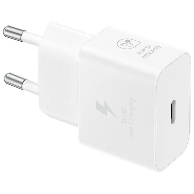 Samsung EP-T2510NWEGEU Caricabatterie USB-C 25W Super Fast Charging Bianco Samsung EP-T2510NWEGEU Caricabatterie USB-C 25W Super Fast Charging Bianco