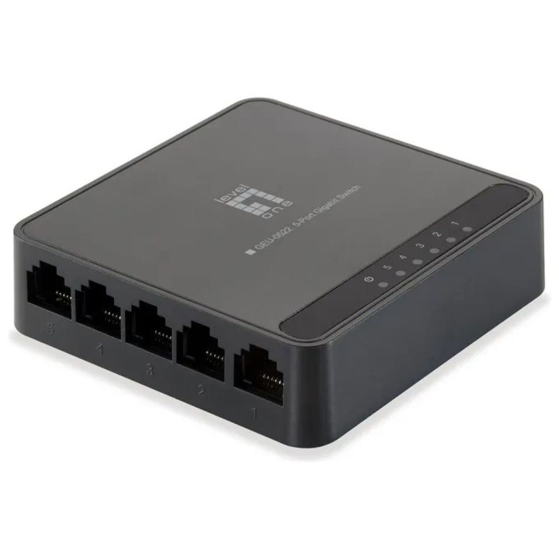 LEVEL ONE LevelOne GEU-0522 Switch Gigabit Ethernet a 5 Porte