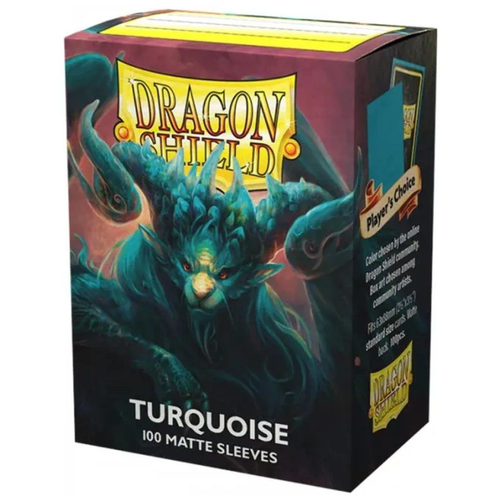 Dragon Shield Matte Turquoise Bustine Standard – 100 pezzi