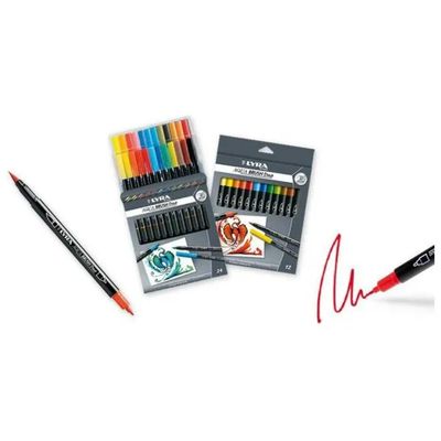 LYRA Aqua Brush Duo – Set da 12 pennarelli acquerellabili a doppia punta LYRA Aqua Brush Duo – Set da 12 pennarelli acquerellabili a doppia punta