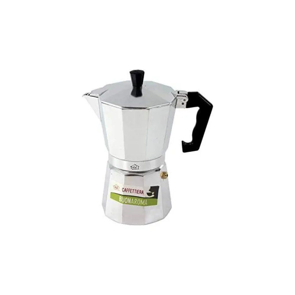 3C Casa Buon Aroma A112RA-6 – Caffettiera Moka da 6 Tazze