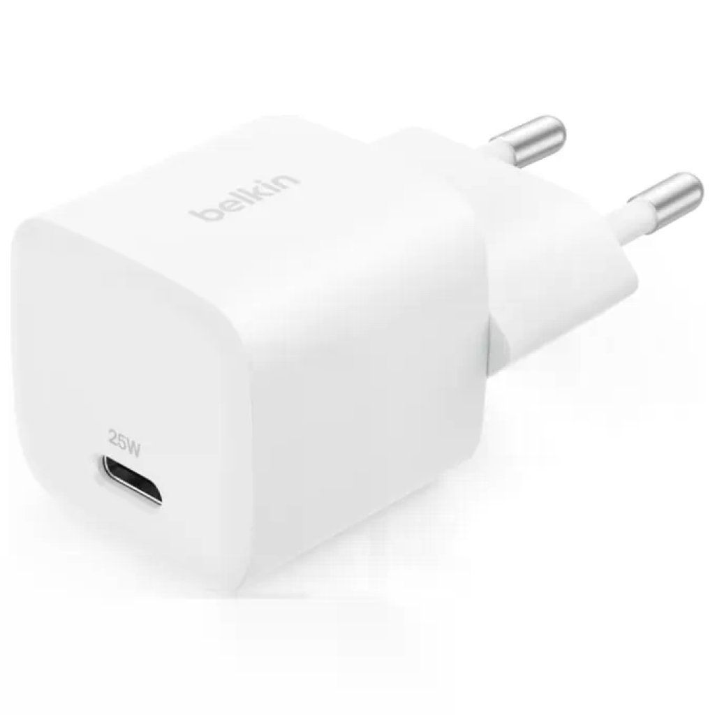Belkin Caricatore USB-C 25W con Power Delivery e PPS, Bianco Belkin Caricatore USB-C 25W con Power Delivery e PPS, Bianco