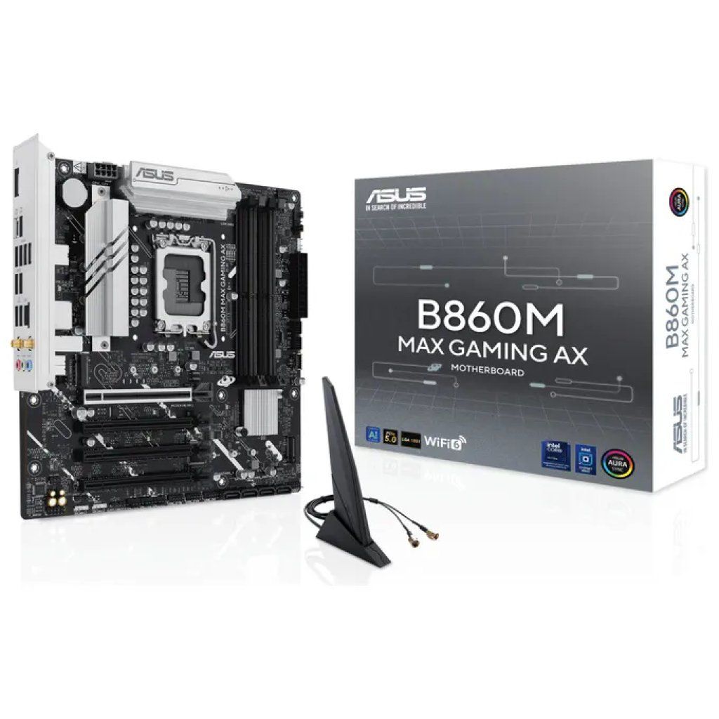 ASUS B860M MAX GAMING AX – Scheda Madre Micro ATX DDR5 Wi-Fi 6