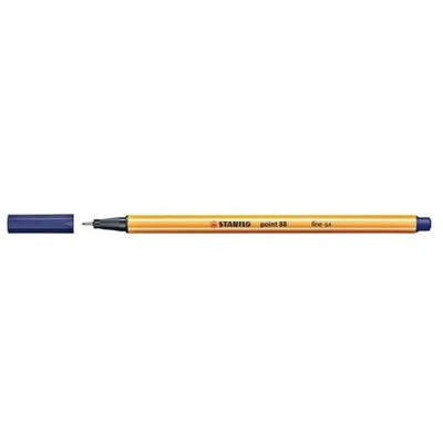 STABILO Point 88 Fineliner Blu Notte, Set da 10
