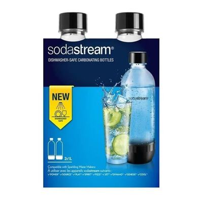 SodaStream Set di 2 Bottiglie Universali in PET da 1 L SodaStream Set di 2 Bottiglie Universali in PET da 1 L