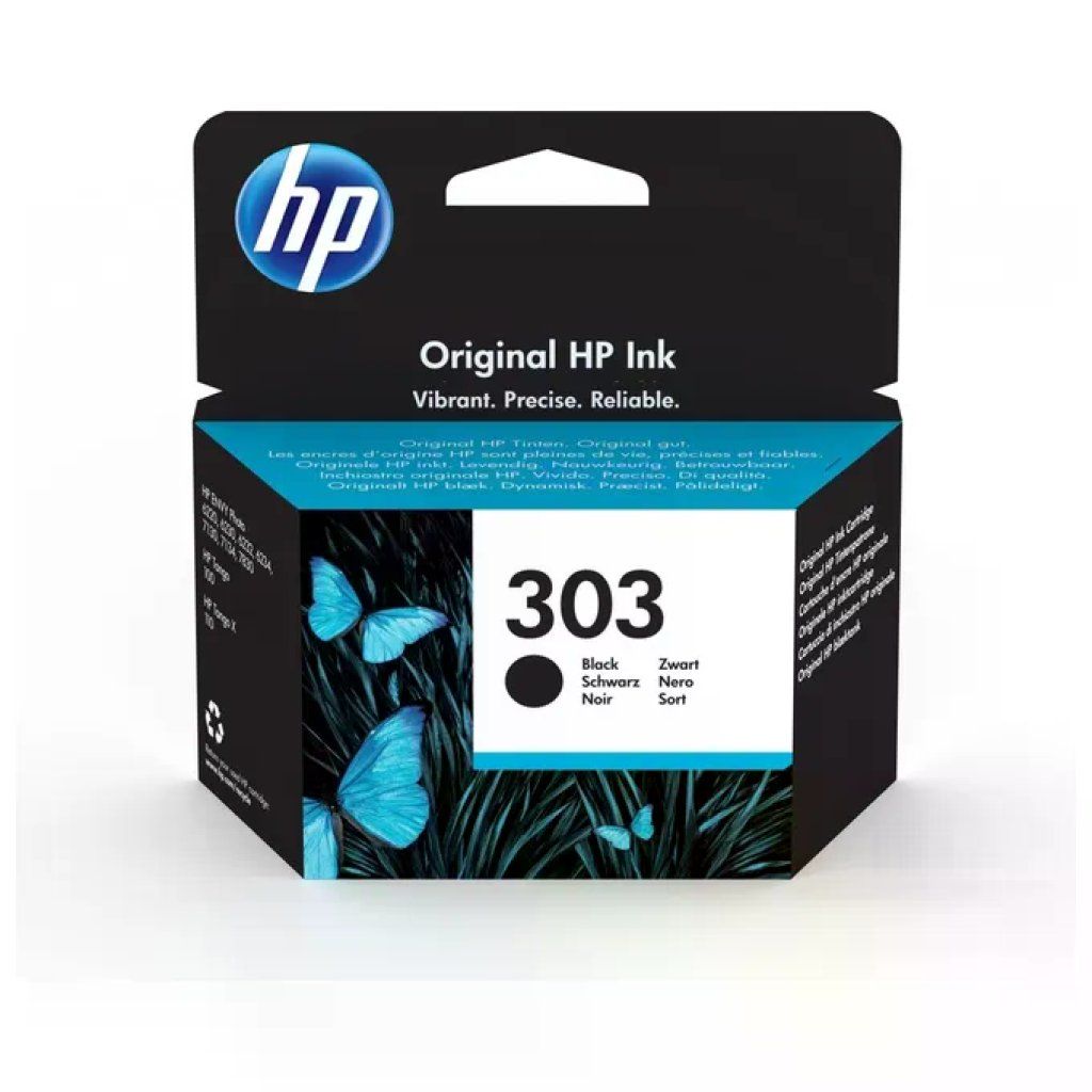 HP Cartuccia originale HP 303 nera T6N02AE, 200 pagine