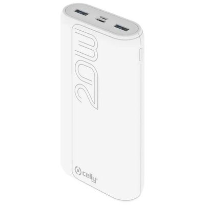 Celly EVO Power Bank 20.000 mAh 20W Bianco