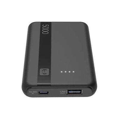 Cellularline Power Bank 5000 mAh USB-C e USB-A Nero Cellularline Power Bank 5000 mAh USB-C e USB-A Nero