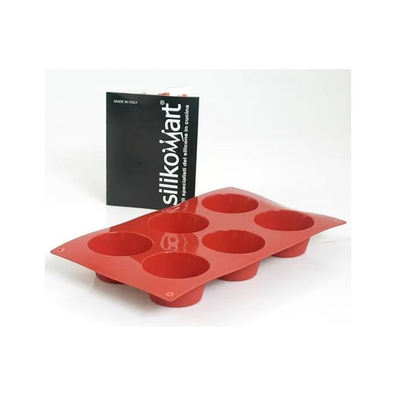 3C CASA Silikomart SF023 Classic – Stampo in silicone per 6 muffin