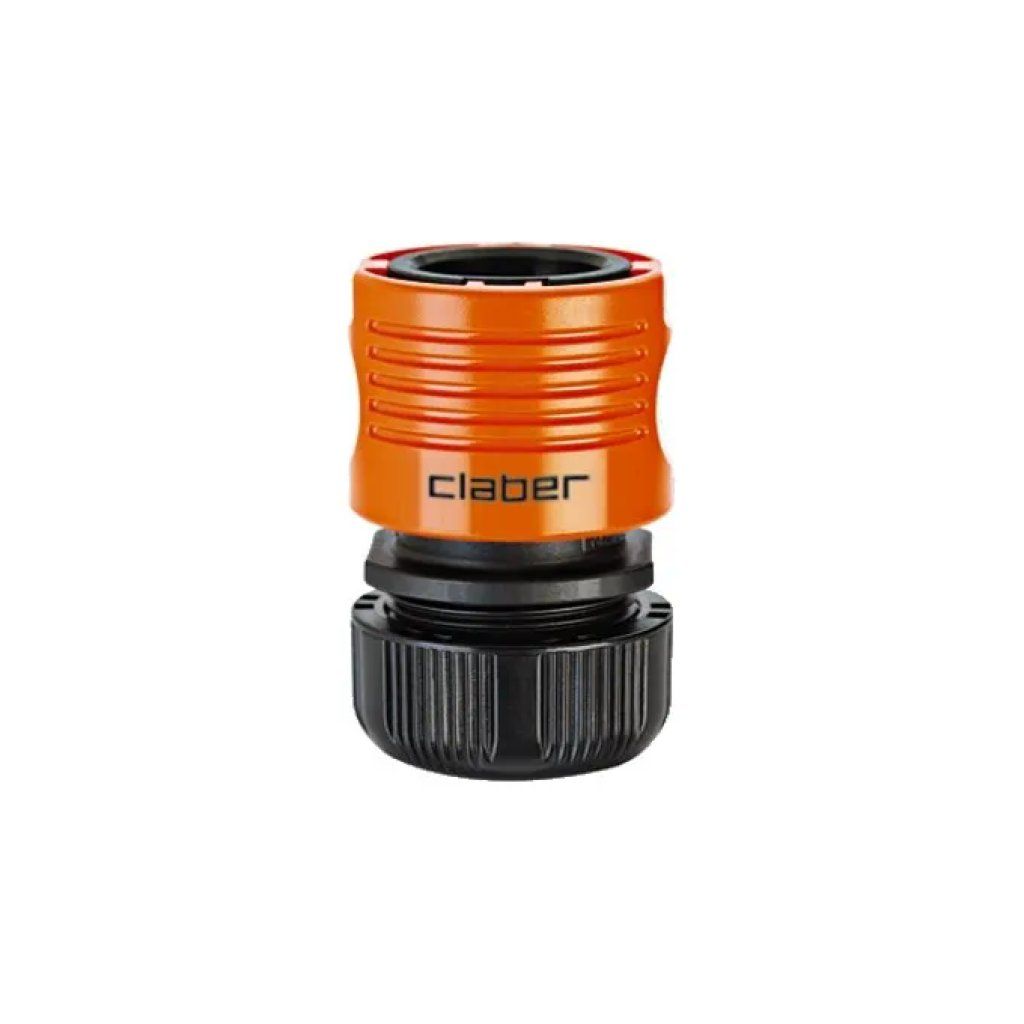 Claber Quick-Click 8569 – Raccordo rapido Aquastop per tubo da 5/8”