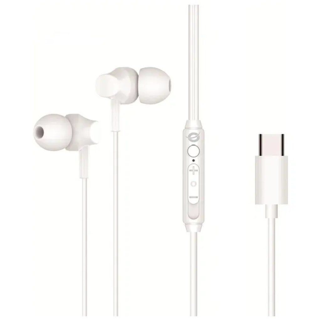 Conceptronic BRENDAN03W Auricolari In-Ear USB-C Bianchi Conceptronic BRENDAN03W Auricolari In-Ear USB-C Bianchi