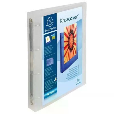 Exacompta Kreacover 51568E Raccoglitore ad anelli A4 Maxi trasparente