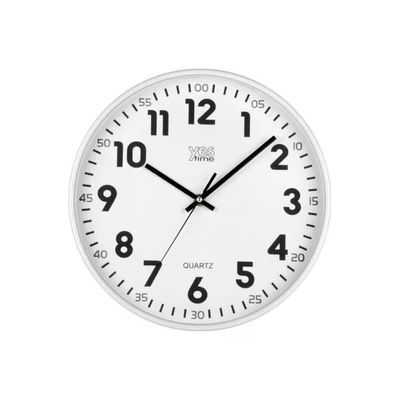 LOWELL Orologio da Parete Lowell in ABS Bianco, Diametro 30 cm LOWELL Orologio da Parete Lowell in ABS Bianco, Diametro 30 cm