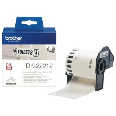 Brother DK-22212 Etichetta a Lunghezza Continua Termica Diretta 62 mm x 15.24 m colore Bianco Brother DK-22212 Etichetta a Lunghezza Continua Termica Diretta 62 mm x 15.24 m colore Bianco