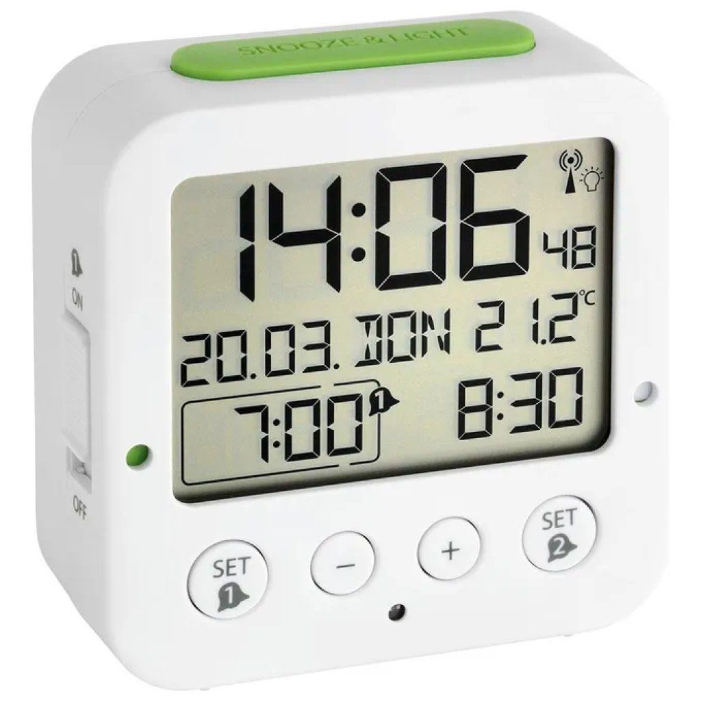 TFA-DOSTMANN TFA Dostmann Bingo – Radiosveglia bianca con temperatura TFA-DOSTMANN TFA Dostmann Bingo – Radiosveglia bianca con temperatura