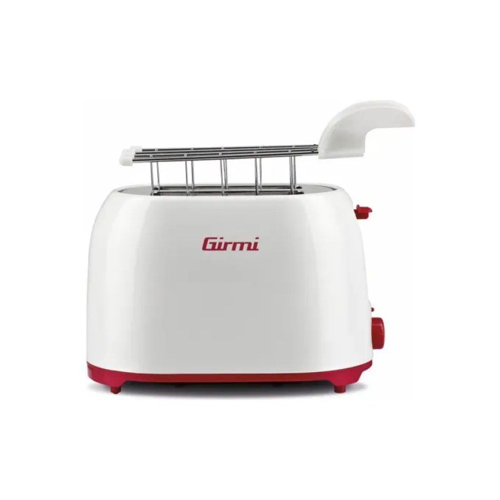Girmi TP1001 Tostapane 2 Fette 750 W Bianco e Rosso