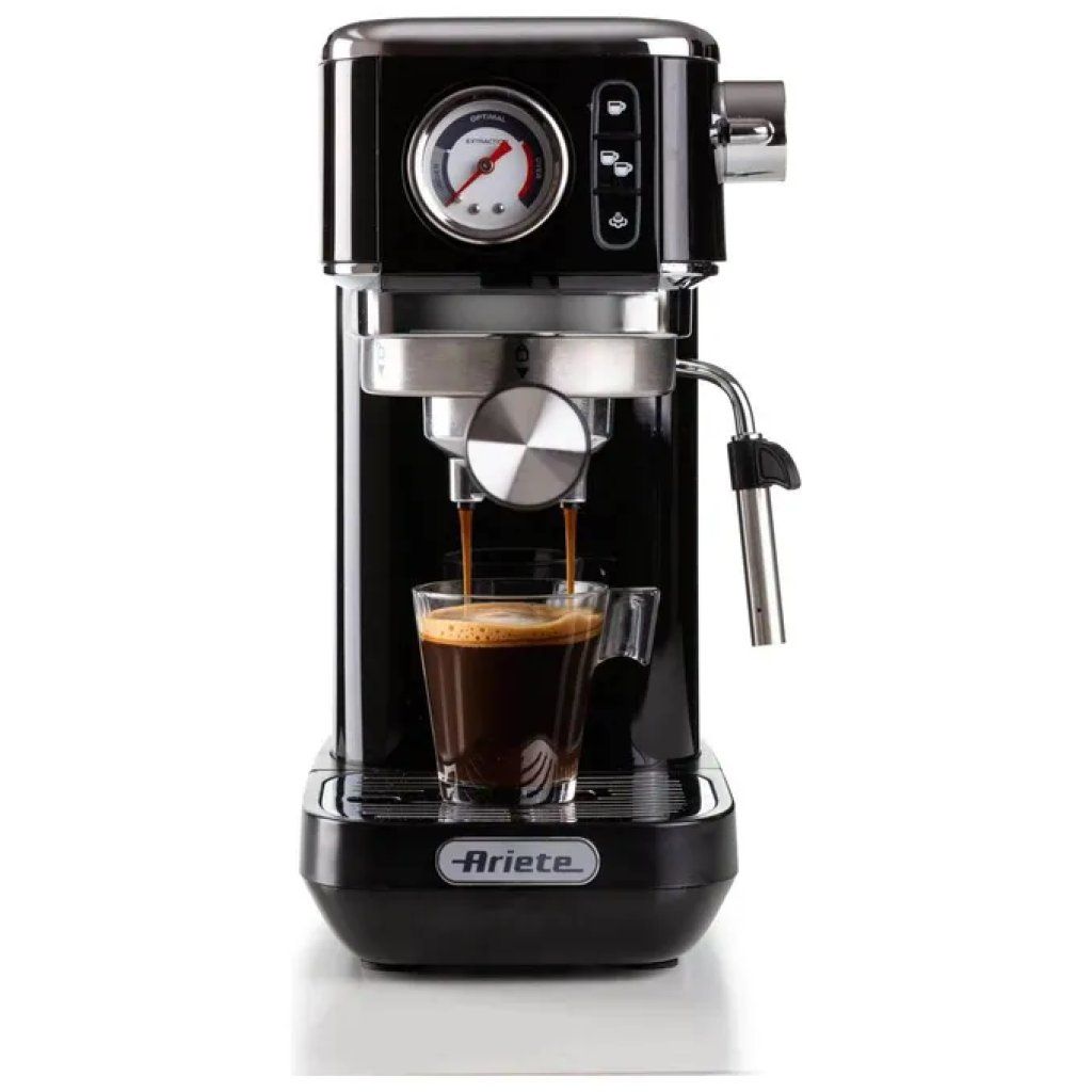 Ariete Moderna 1381 – Macchina da caffè espresso manuale, 15 bar, nera Ariete Moderna 1381 – Macchina da caffè espresso manuale, 15 bar, nera