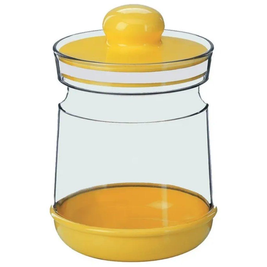 COSMOPLAST Barattolo tondo barocco COSMOPLAST con tappo, 0,5 L
