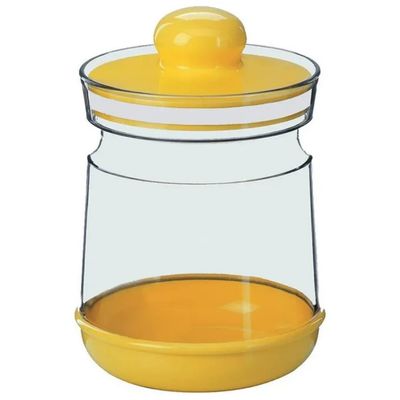 COSMOPLAST Barattolo tondo barocco COSMOPLAST con tappo, 0,5 L COSMOPLAST Barattolo tondo barocco COSMOPLAST con tappo, 0,5 L