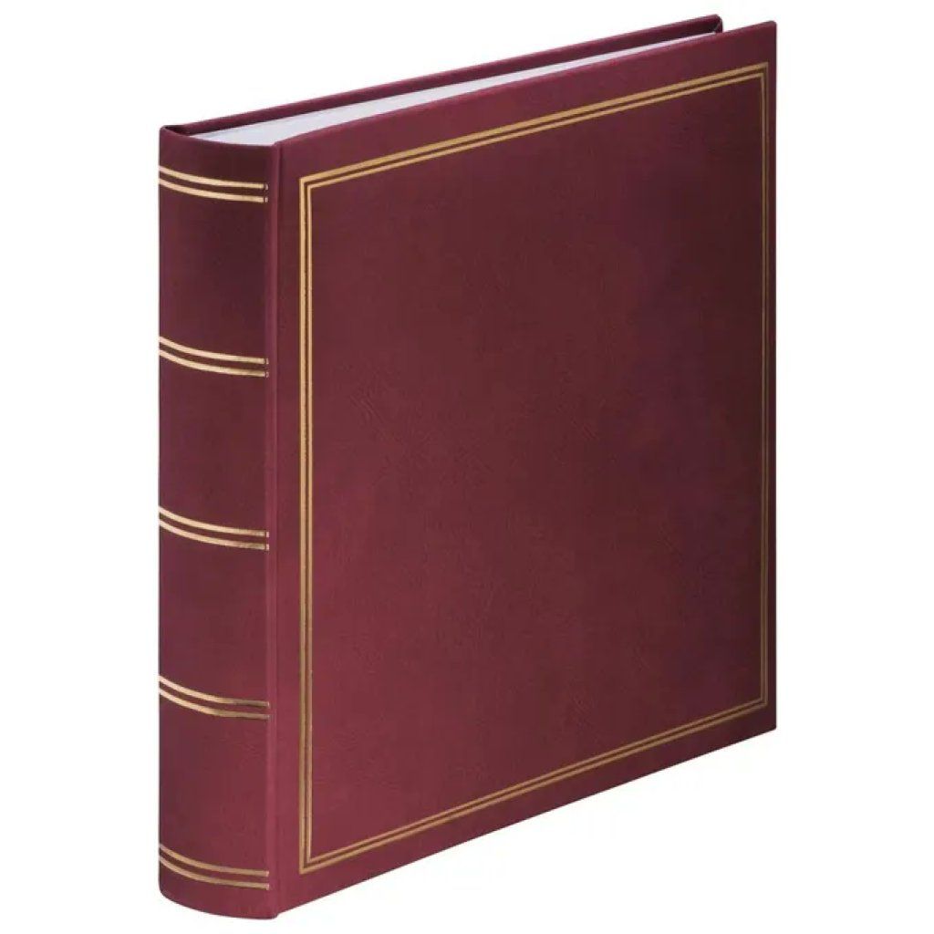 Hama London Jumbo – Album fotografico 30 x 30 cm, 80 pagine bianche, bordeaux