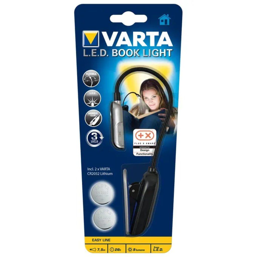 VARTA Book Light – Lampada LED da lettura con clip