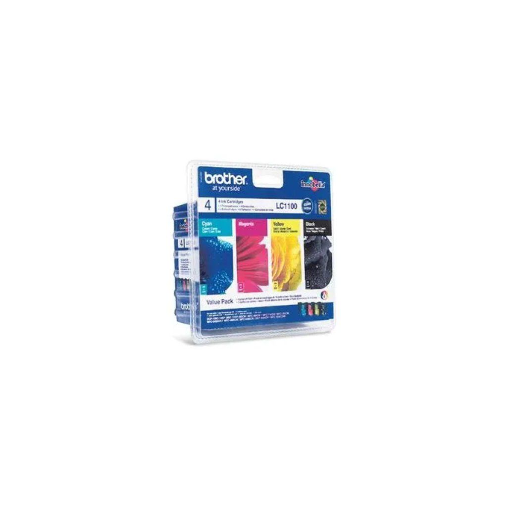 Brother LC1100VALBP Multipack Cartucce Originali CMYK, 4 Pezzi